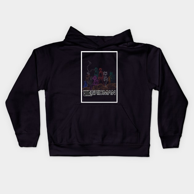 TEAM GRIDMAN Kids Hoodie by GeeksStore